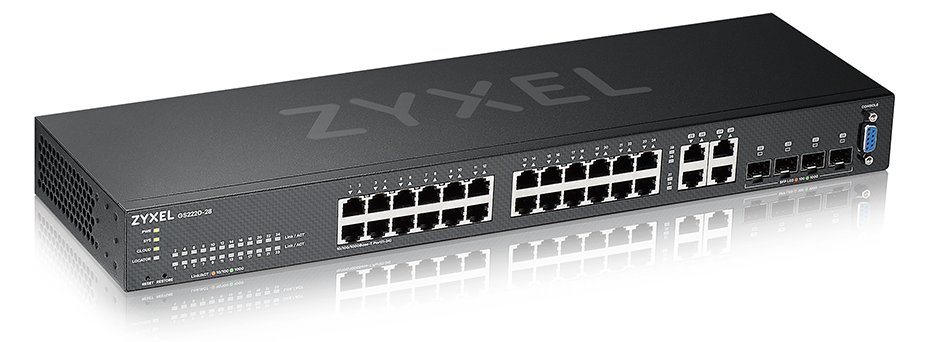 ZyXEL GS2220-28 - Switch - managed - 24 x 10/100/1000 + 4 x Kombi-Gigabit-SFP