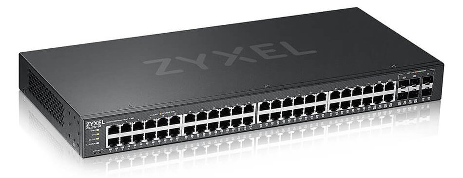 ZyXEL GS2220-50 - Switch - managed - 44 x 10/100/1000 + 4 x Kombi-Gigabit-SFP + 2 x Gigabit SFP