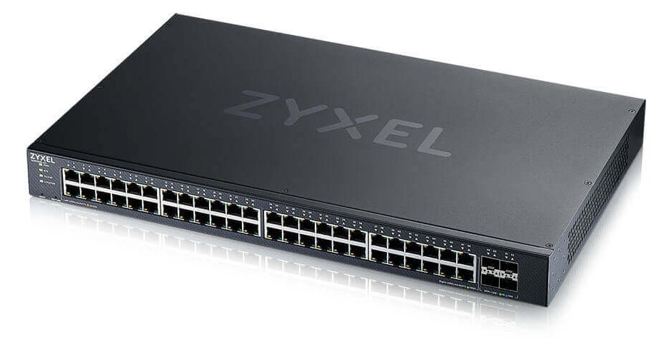 ZyXEL XGS1935-52 52 Port Smart Managed Switch48x Gigabit Copper and 4x 10G SFP+ hybrid