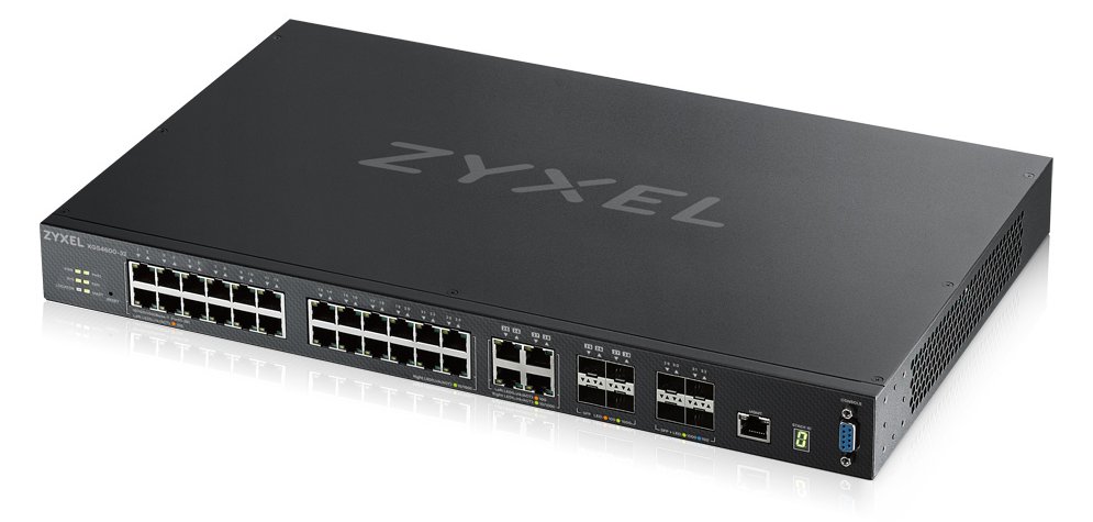ZyXEL XGS4600-32 - Switch - L3 - managed - 24 x 10/100/1000 + 4 x Kombi-Gigabit-SFP + 4 x 10 Gigabit SFP+