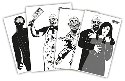 X-Targets Zielscheiben Zombie Package / 4x5 verschieden große Zombie Zielscheiben/Papier 120g/m², Ansicht 2