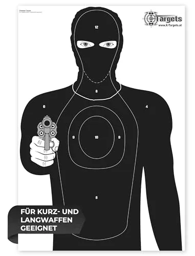 Große Zielscheiben Criminal Target / 50x70 cm/Papier 120g/m², Ansicht 2