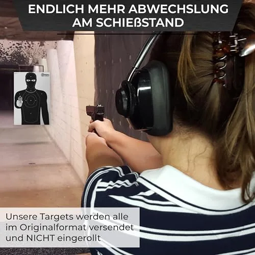 Große Zielscheiben Criminal Target / 50x70 cm/Papier 120g/m², Ansicht 7