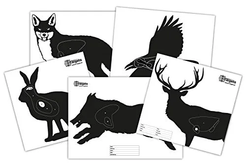 X-Targets Zielscheiben Hunting Package / 5x5 verschieden große Jagd-Zielscheiben/Papier 120g/m², Ansicht 2
