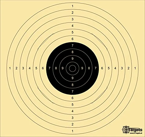 Große *Standard Target XLS* / 55x52 cm/geschlitzt/Schießscheibenkarton 200 g/m², Ansicht 2