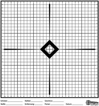 X-Targets Einschießscheiben / 33x35 cm/Papier 170g/m²