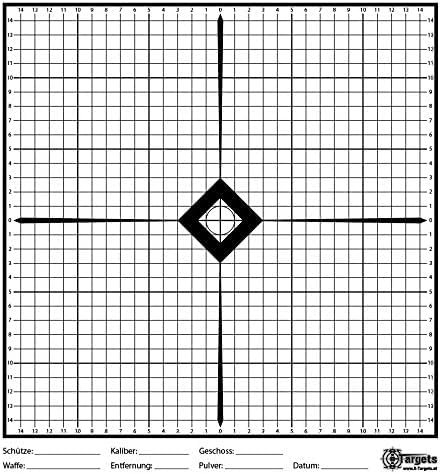 X-Targets Einschießscheiben / 33x35 cm/Papier 170g/m²