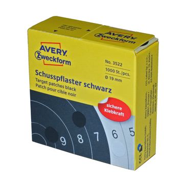 AVERY Zweckform Schusspflaster - Schwarz von X-Targets