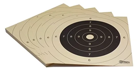 Zielscheiben *Classic Target* / 26x26 cm/Schießscheibenkarton 200 g/m² Chamois, Ansicht 2