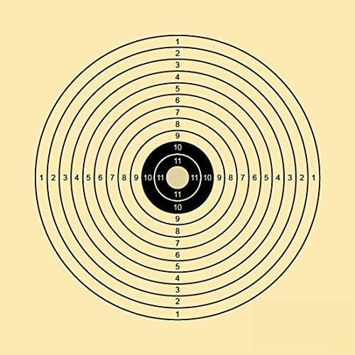 X-Targets Zielscheiben *Luftgewehrscheiben* / 14x14 cm/Schießscheibenkarton 200 g/m² (50 Stück)