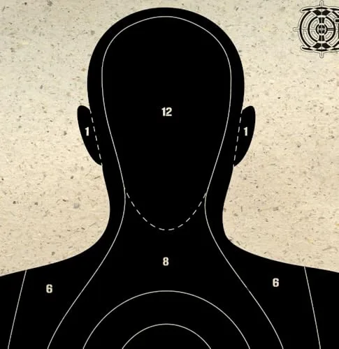 X-Targets Geisel Zielscheiben 70x50 cm, 120g/m² Graspapier mit sichtbaren Einschusslöchern und blendfreier Oberfläche für Sportschützen, Verteidigungstraining, Polizei, Airsoft (Zombie/40), Ansicht 7