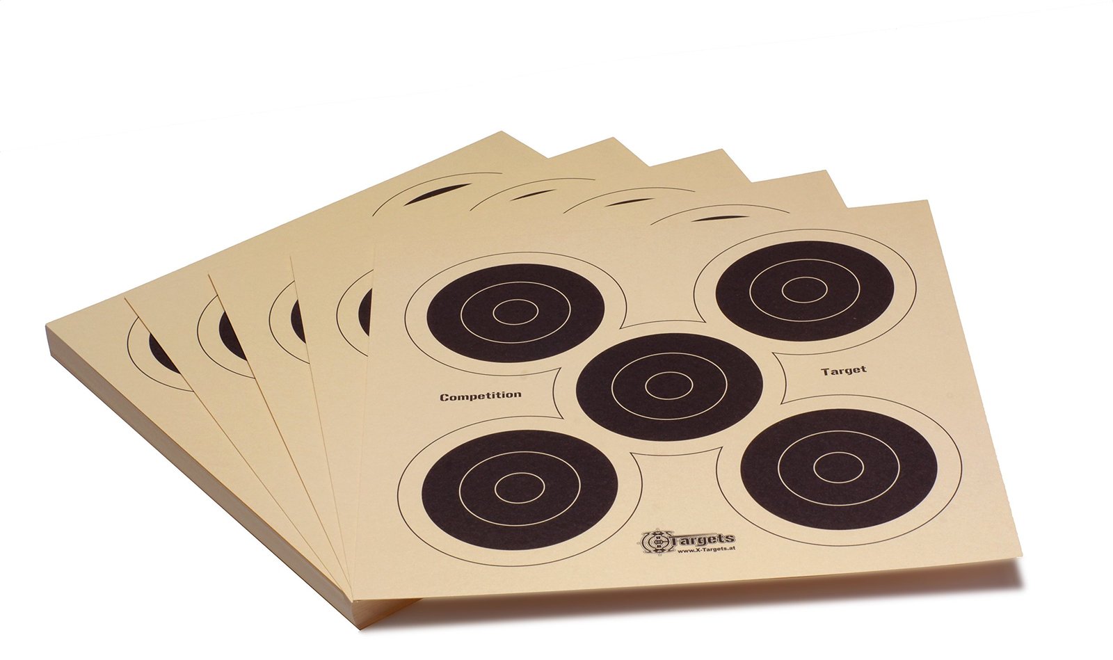 Zielscheiben *Competition Target* / 26x26 cm/Schießscheibenkarton 200 g/m² Chamois (500 Stück)