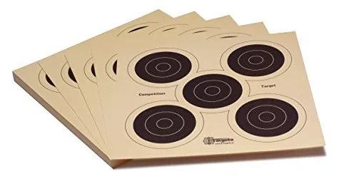 Zielscheiben *Competition Target* / 26x26 cm/Schießscheibenkarton 200 g/m² Chamois (500 Stück), Ansicht 2