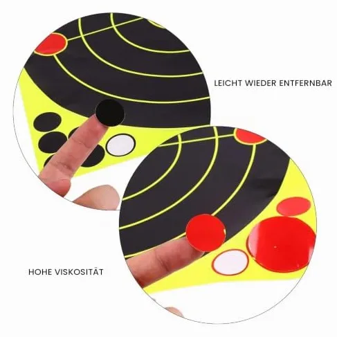 30,5 cm / 12 Zoll Splatter Targets / Schüsse platzen hellgelb / Einschusserkennung auf lange Distanz (20 Stück), Ansicht 3