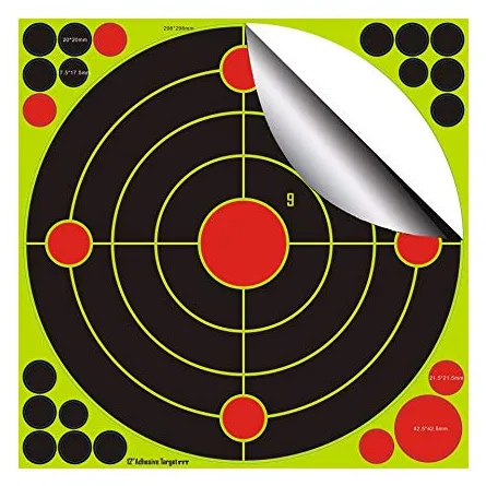 30,5 cm / 12 Zoll Splatter Targets / Schüsse platzen hellgelb / Einschusserkennung auf lange Distanz (50 Stück), Ansicht 5