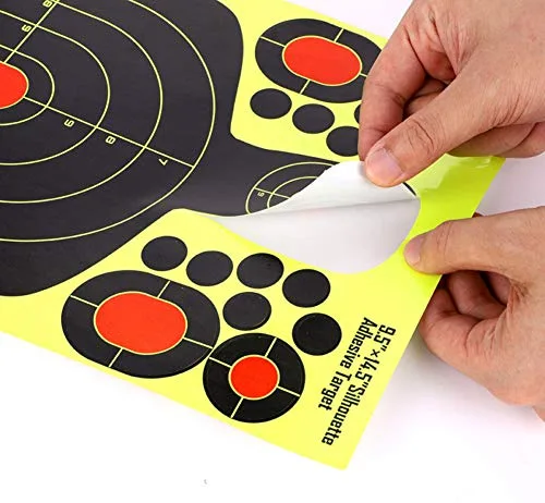 24,1x36,8 cm / 14,5x9,5 Zoll Human Splatter Targets / Schüsse platzen hellgelb / Einschusserkennung auf lange Distanz (50 Stück), Ansicht 4