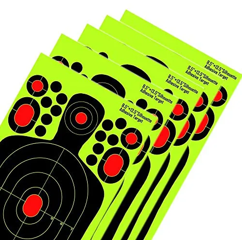 24,1x36,8 cm / 14,5x9,5 Zoll Human Splatter Targets / Schüsse platzen hellgelb / Einschusserkennung auf lange Distanz (50 Stück), Ansicht 7