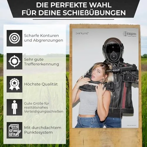 Große Zielscheiben Hostage Target Danielle Valkyrie / 53 x 80 cm/Papier 120g/m², Ansicht 4