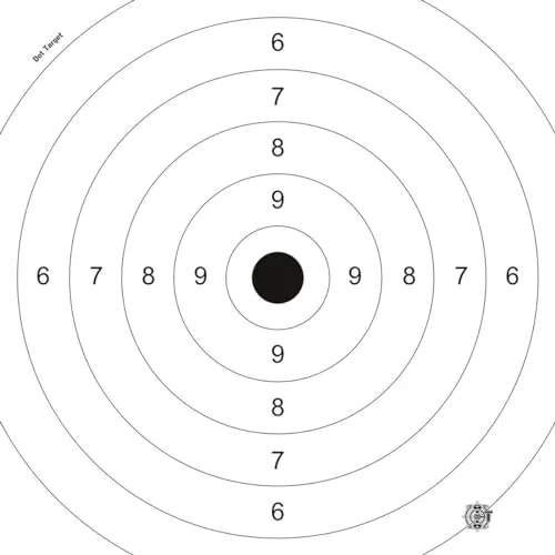 Zielscheiben *DOT Target* | 26x26 cm | Karton 250g/m² | Ideal für Bogensport und Schießtraining (50 Stück), Ansicht 3