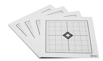 Zielscheiben *MOA Target* | 26x26 cm | Karton 250g/m² | Ideal zum Einschießen für den Sportschützen | 1/4 MOA auf 100m (25 Stück) von X-Targets