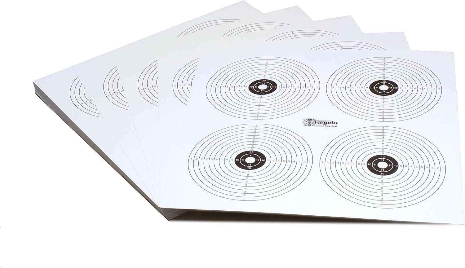 Zielscheiben *Target X4R* / 26x26 cm/Karton 250g/m² (50 Stück)