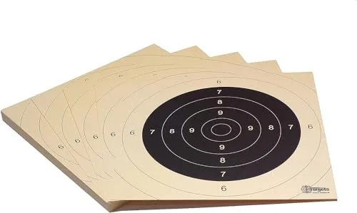 X-Targets Zielscheiben Set 140-teilig Standard/Duel Target / 52x55cm und 26x26 cm/Schießscheibenkarton 200 g/m² Chamois, Ansicht 3