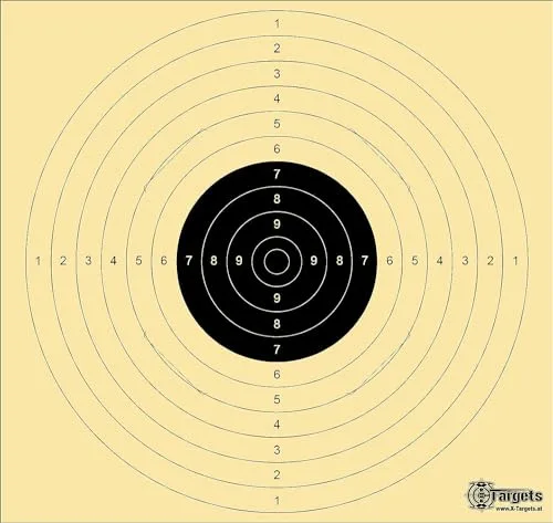 X-Targets Zielscheiben Set 140-teilig Standard/Duel Target / 52x55cm und 26x26 cm/Schießscheibenkarton 200 g/m² Chamois, Ansicht 5