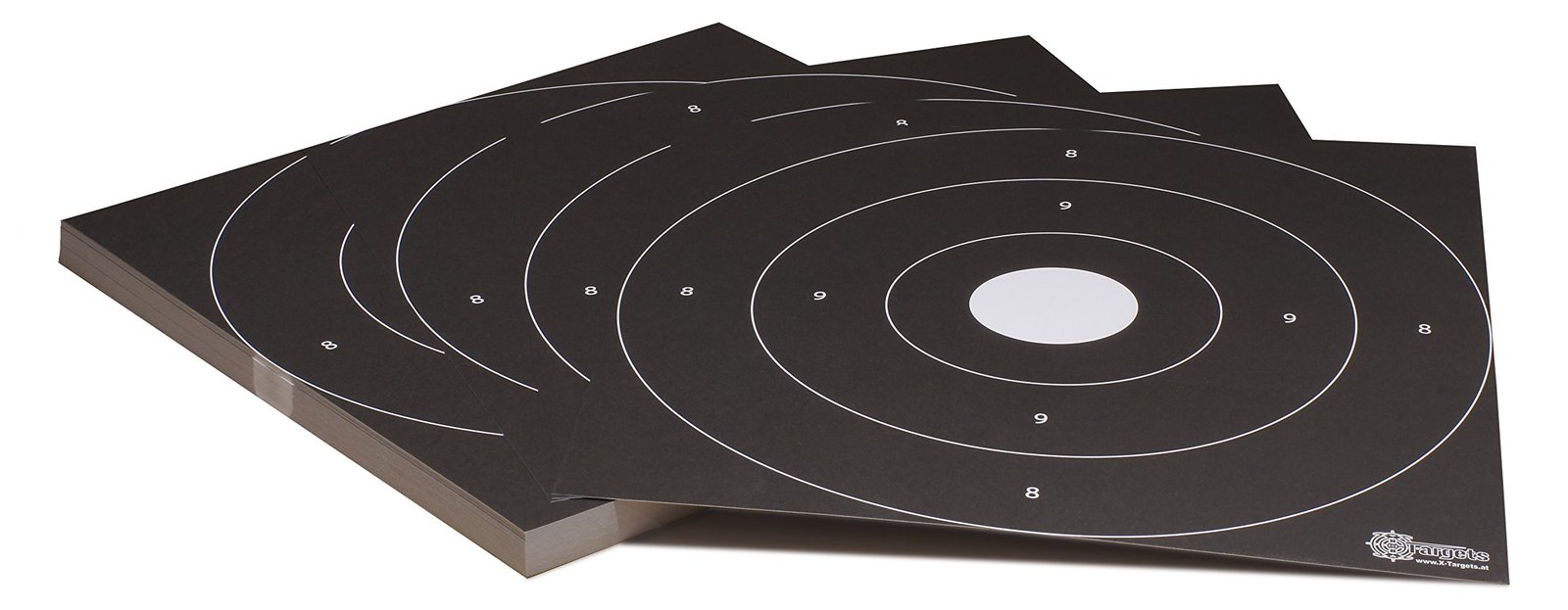 Zielscheiben *Bullseye Target* / 26x26cm / Karton 250g/m² (500 Stück)
