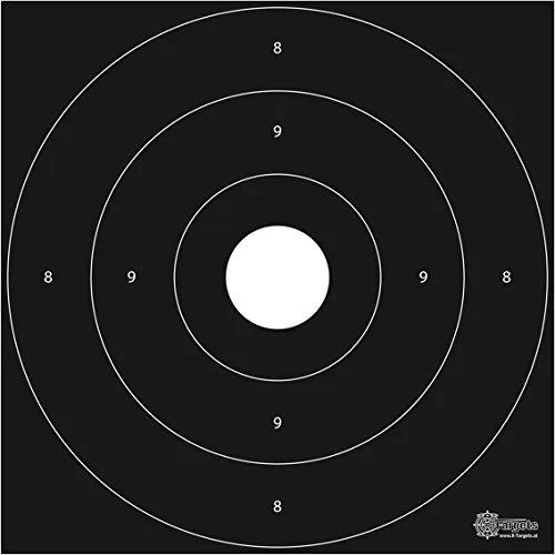Zielscheiben *Bullseye Target* / 26x26cm / Karton 250g/m² (500 Stück), Ansicht 3