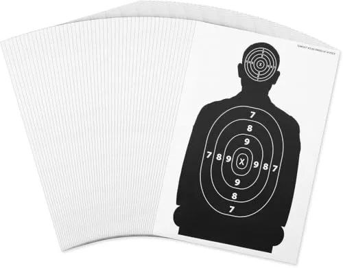X-Targets Zielscheibe *Silhouette Target* | 43 x 63 cm | Papier 70g/m² | Ideal für Schießausbildungen (100 Stück), Ansicht 2