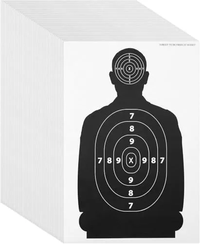 X-Targets Zielscheibe *Silhouette Target* | 43 x 63 cm | Papier 70g/m² | Ideal für Schießausbildungen (5 Stück), Ansicht 3