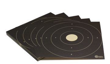 Zielscheiben *Bullseye Target* / 26x26 cm/Schießscheibenkarton 200 g/m² Chamois (50 Stück) von X-Targets