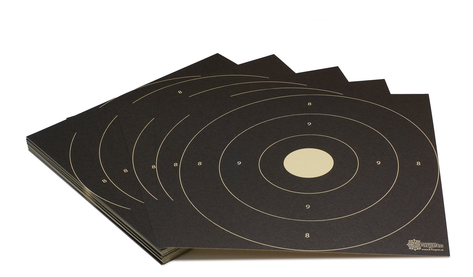 Zielscheiben *Bullseye Target* / 26x26 cm/Schießscheibenkarton 200 g/m² Chamois (500 Stück)