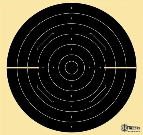 Große *Duel Target XLS* / 55x52 cm/geschlitzt/Schießscheibenkarton 200 g/m² (40 Stück), Ansicht 2