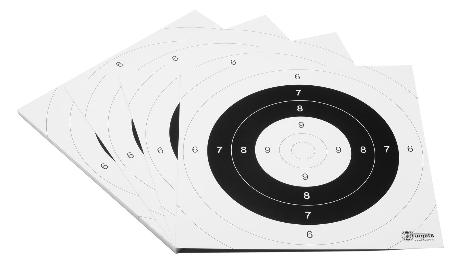 Zielscheiben *P25 Target* | 26x26 cm | Karton 250g/m² | Ideal für Präzision und Mehrdistanz schießen