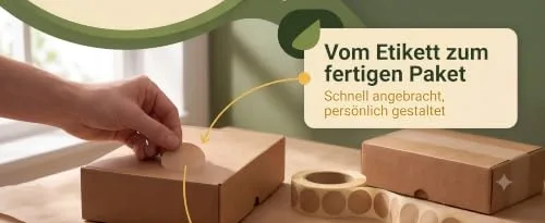 X-Targets 1000 Kraftpapier Etiketten Rund 30mm | Braune Etiketten zum Beschriften | Selbstklebende Aufkleber permanent haftend, Ansicht 8