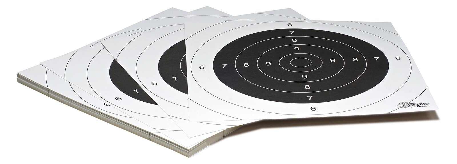 Zielscheiben *Standard Target* / 26x26 cm/Karton 250g/m² (100 Stück)