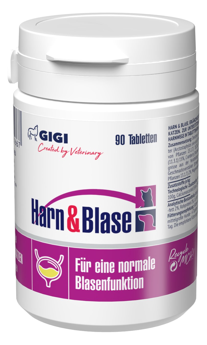 GIGI Vet Harn & Blase N90 Tabletten für Hunde und Katzen
