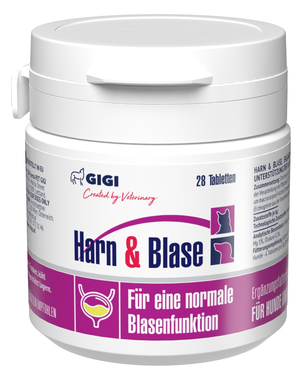 GIGI Vet Harn & Blase N28 Tabletten für Hunde und Katzen