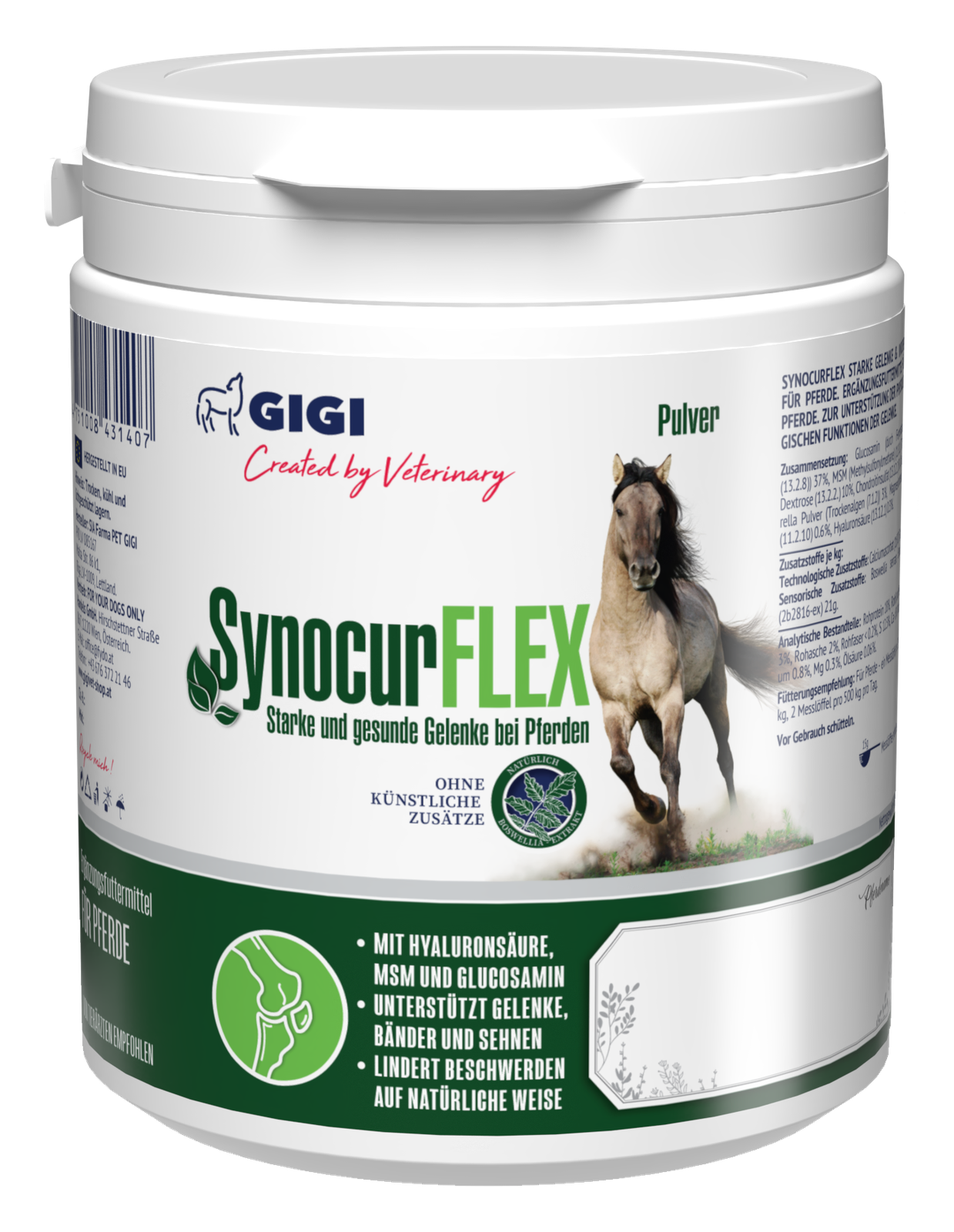 GIGI Vet Synocur Flex Gelenke & Knochen 450g für Pferde