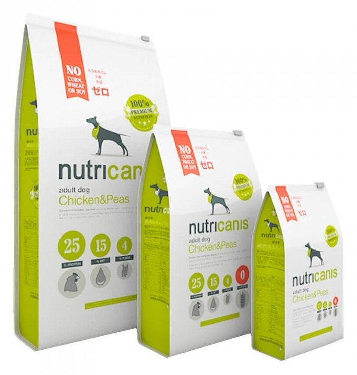 Nutricanis Trockenfutter Adult Dog Huhn + Erbsen