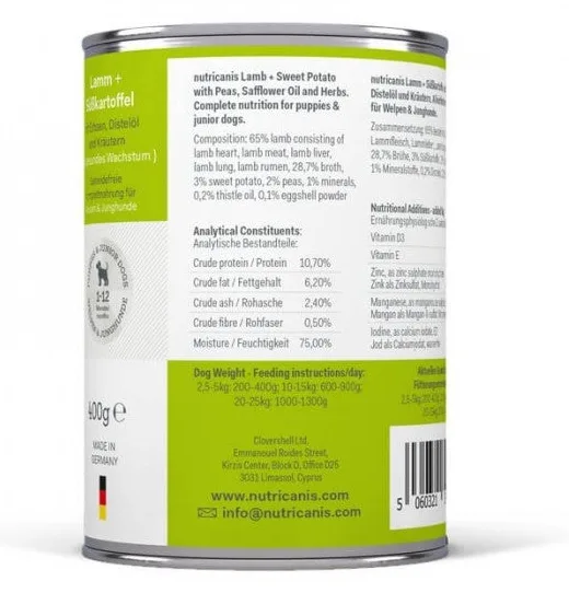 Nutricanis Welpenfutter Lamm + Süßkartoffel, Ansicht 2