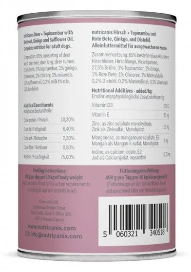 Nutricanis Hirsch + Topinambur, Ansicht 2
