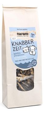 napani Knabber Zeit - Sprotten gefriergetrocknet für Hunde & Katzen, 100g
