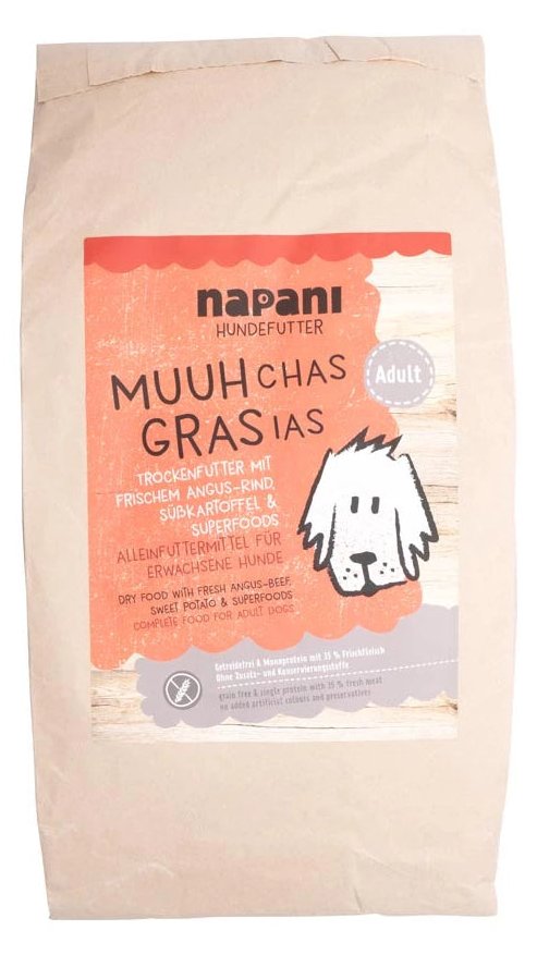 Muuh-chas Gras-ias - napani Trockenfutter mit Angus-Rind, Adult