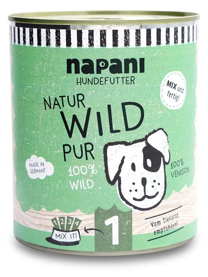 napani Dosenfutter für Hunde, Wild pur, Ansicht 5