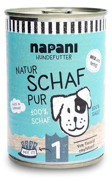 napani Dosenfutter für Hunde, Schaf pur