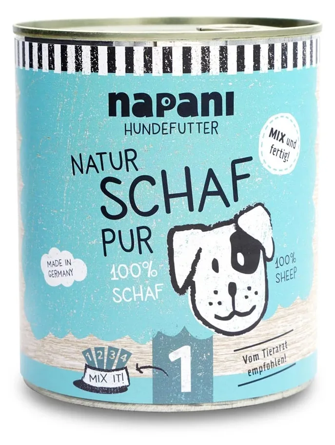 napani Dosenfutter für Hunde, Schaf pur, Ansicht 5