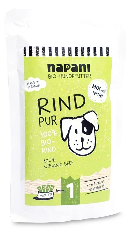 napani Bio-Nassfutter für Hunde, Rind pur, Ansicht 3