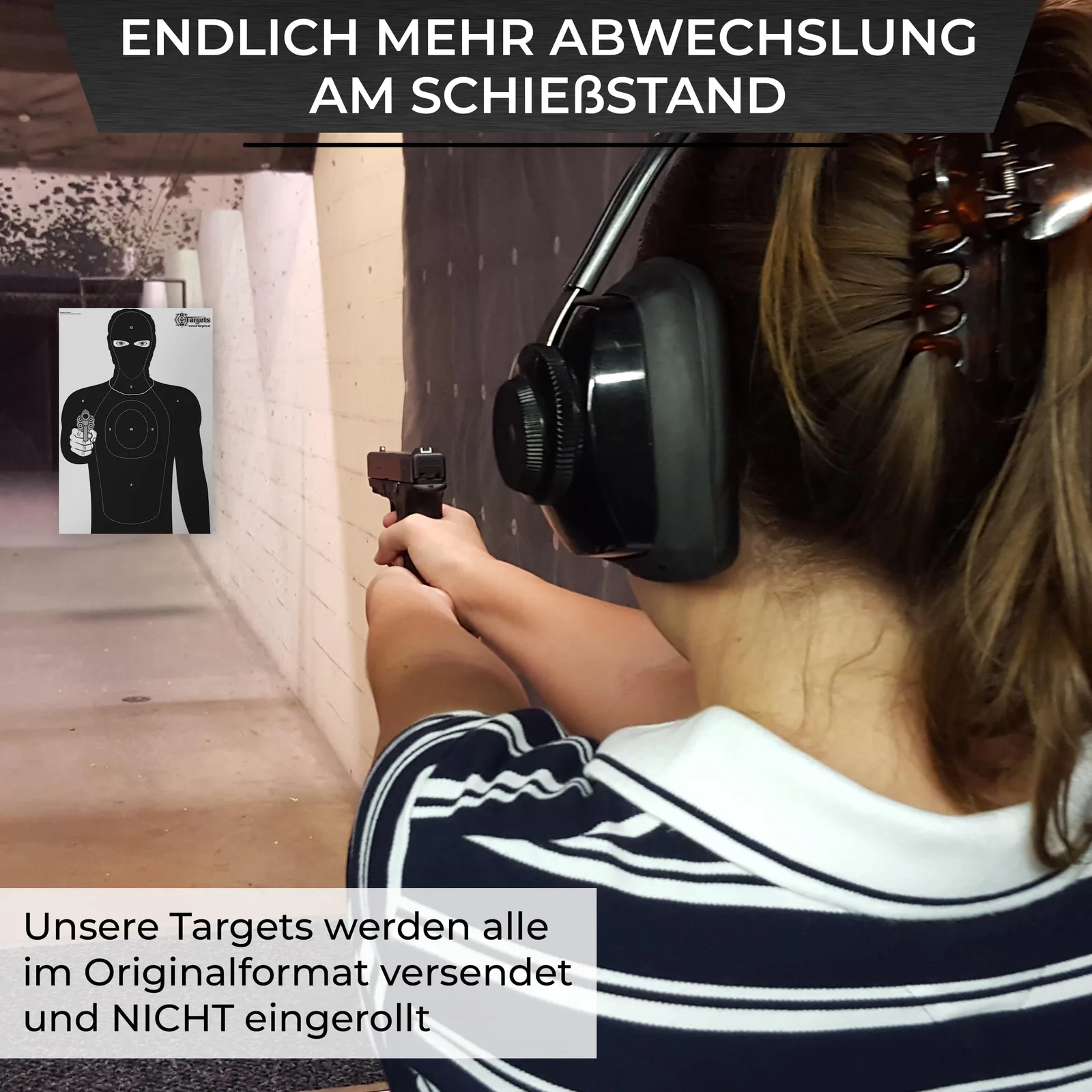 Große Zielscheiben *Criminal Target* / 50x70 cm / Papier 120g/m² (40 Stück), Ansicht 5